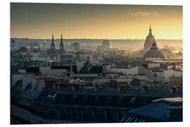 Foam board print The first morning light, Paris