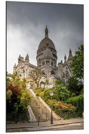 Aluminium print Clouds over Sacre Coeur, Paris