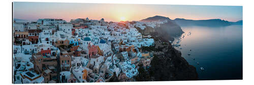 Gallery print Sunrise in the panorama of Santorini