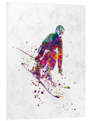 Foam board print Skier VII