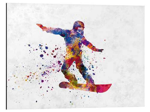 Aluminium print Snowboarder VI