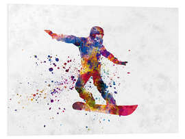 Foam board print Snowboarder VI