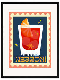 Gerahmter Kunstdruck Negroni, Sotto Le Stelle