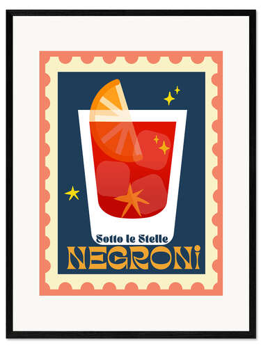 Framed art print Negroni, Sotto Le Stelle