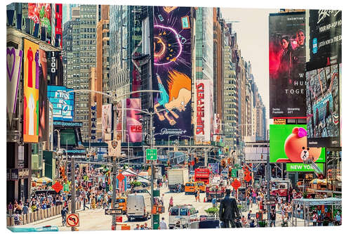 Canvas print Times Square, Billboard Paradise