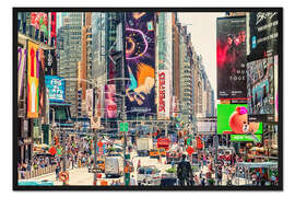 Gerahmter Kunstdruck Times Square, Billboard Paradise