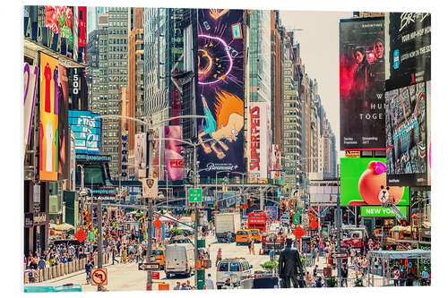 Tableau en PVC Times Square, Billboard Paradise