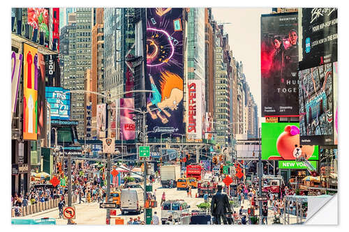 Selvklebende plakat Times Square, Billboard Paradise