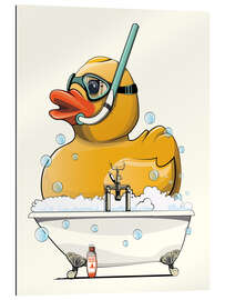 Gallery print Squeaky duckling in the bath tub