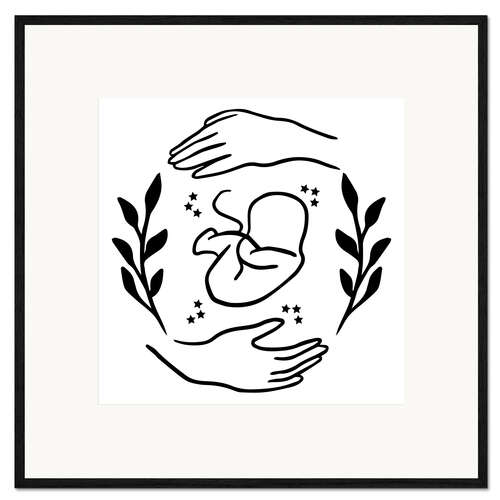 Kunsttryk i ramme Motherhood