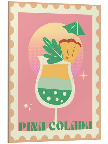 Aluminium print Piña Colada