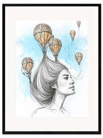 Framed art print Wanderlust - Let yourself be carried