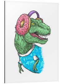 Magnettafel T-Rex mit Donut-Kopfhörern