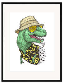 Gerahmter Kunstdruck T-Rex Duke in Las Vegas