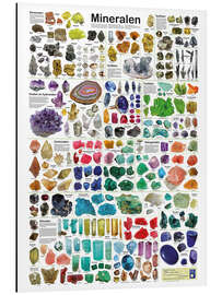 Magnettafel Mineralien (niederländisch)