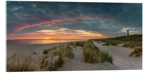 Acrylglasbild Sonnenaufgang auf Sylt