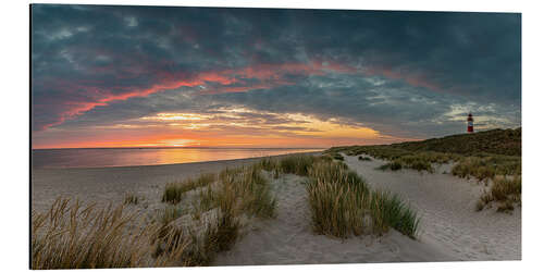 Aluminium print Sunrise on Sylt