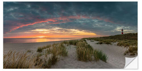 Naklejka na ścianę Sunrise on Sylt