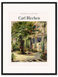 Framed art print Interior of the Palm House at Potsdam, 1833