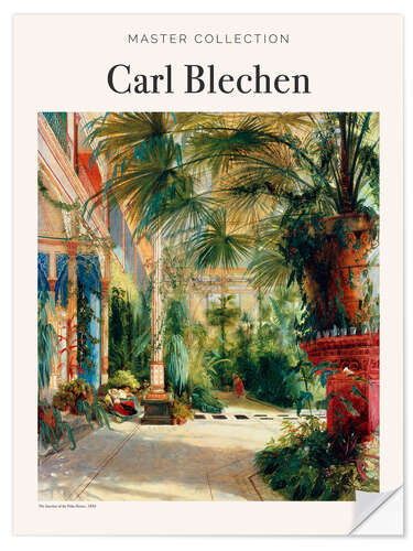 Selvklebende plakat The Interieur of the Palm House, 1833