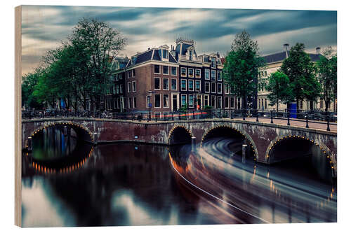Cuadro de madera Beautiful Amsterdam