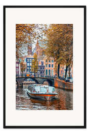 Gerahmter Kunstdruck Romantisches Amsterdam