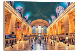 Holzbild Grand Central-Terminal in New York