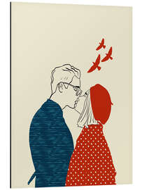 Magnettafel Zungenkuss