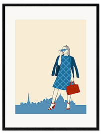 Framed art print Paris Chic in Blue
