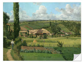 Selvklæbende plakat Landscape at Les Pâtis, Pontoise