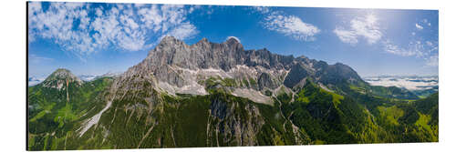 Stampa su alluminio Panorama di Dachstein, Alpi