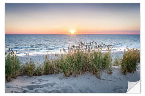 Naklejka na ścianę An evening on the North Sea coast