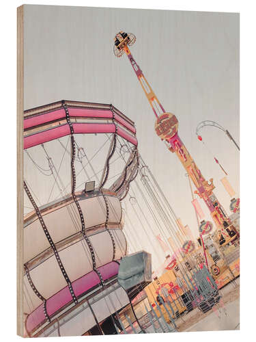 Tableau en bois Fun at the Fun Fair I
