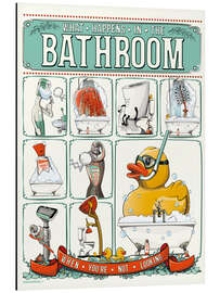 Magnettafel What happens in the Bathroom