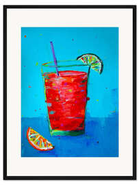 Gerahmter Kunstdruck Ein kühler Drink