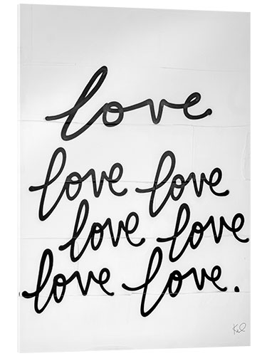 Acrylic print Love, love, love