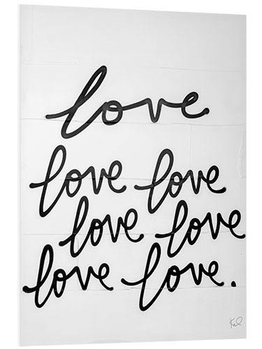 PVC print Love, love, love