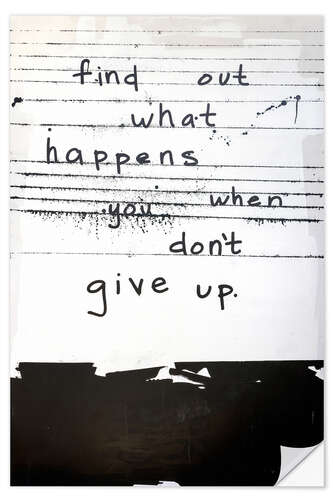 Wall sticker When You Don't Give Up