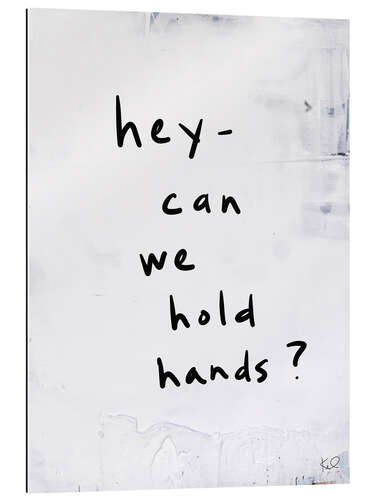 Stampa su plexi-alluminio Can We Hold Hands?