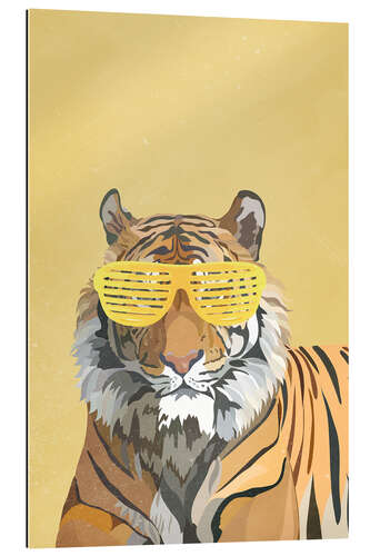 Gallery print Tiger with Party Glasses III