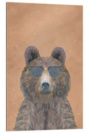 Gallery Print Braunbär mit Sonnenbrille