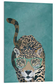 Gallery print Curious Jaguar with Glasses (detail)