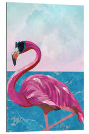 Gallery print Flamingo with Heart Glasses I