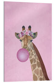 Gallery print Giraffe with Bubble Gum