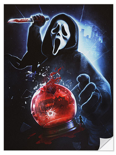 Selvklebende plakat Scream - Ghost Stab