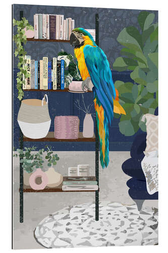 Gallery print Macaw with Houseplants