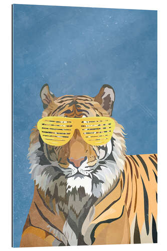 Gallery print Tiger with Party Glasses I