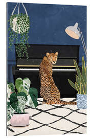 Tableau en plexi-alu Cheetah in the Piano Room