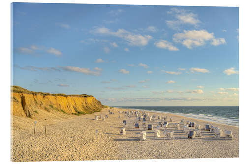 Akrylglastavla Red cliff on the island Sylt, Germany