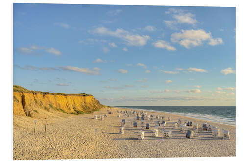 Bilde på skumplate Red cliff on the island Sylt, Germany